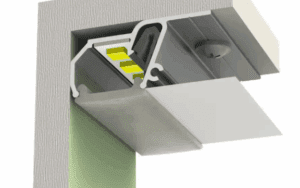 Model SU - Sufitowy LED 1mb + Klosz PVC Mleczny 1mb