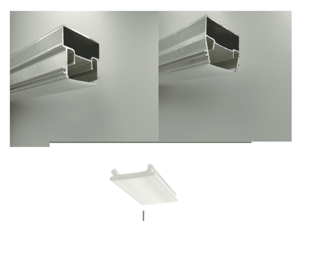 Osłona/Klosz PVC do profili LED SLIM BEAM 30mm , 1 mb