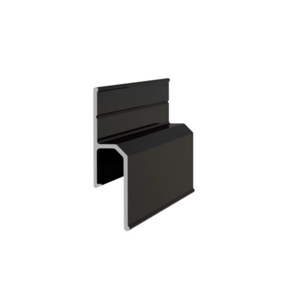 Profil przyścienny aluminiowy bezuszczelkowy 1mb - M01-2c Czarny