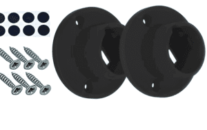 Rozeta Uchwyt plastikowy Czarny do RELING PLUS , komplet 2szt , 1 kpl