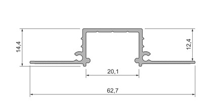 Fasada-Profil Pro 20 (Aluminiowy profil do elewacji) , 1mb - obrazek 3