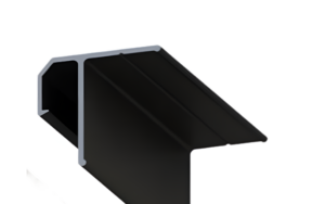 Profil sufitowy bezuszczelkowy CZARNY 1mb - 125g/mb