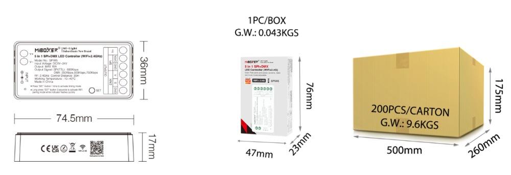 SPIW5 Kontroler LED (2.4GHz) MiBoxer , 1szt - obrazek 5