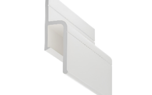 Profil przyścienny aluminiowy bezuszczelkowy Biały 175g/mb HARD, 1mb