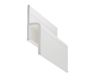 Profil przyścienny aluminiowy bezuszczelkowy Biały 175g/mb HARD, 1mb