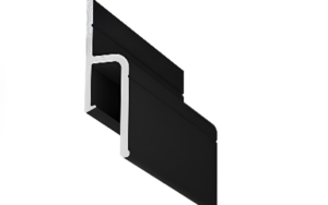 Profil przyścienny aluminiowy bezuszczelkowy Czarny 150g/mb HARD, 1mb